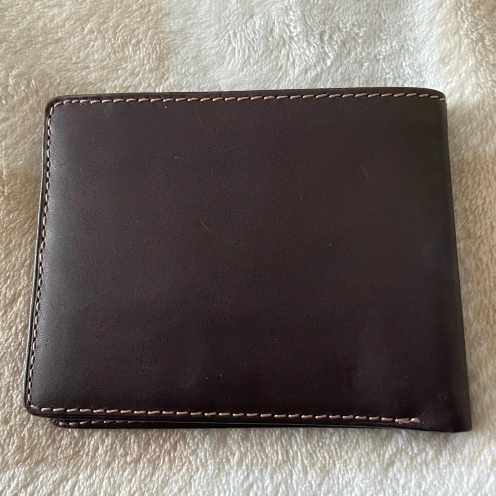 Timberland Dark Brown Leather Wallet Cash and Card Holder